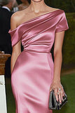 Satin Sheath One Shoulder Pink Gala Dress