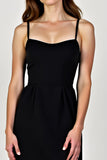 Spaghetti Straps Sheath Little Black Dress