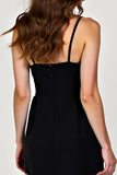 Spaghetti Straps Sheath Little Black Dress