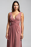 Desert Rose Sheath Ruched Formal Dress