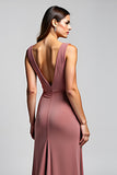 Desert Rose Sheath Ruched Formal Dress