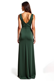 Green Sheath Long Formal Dress